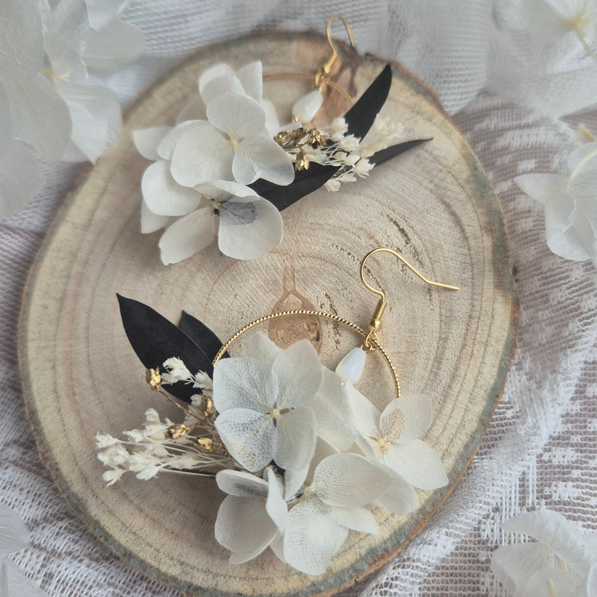 Boucles d'oreilles fleuries