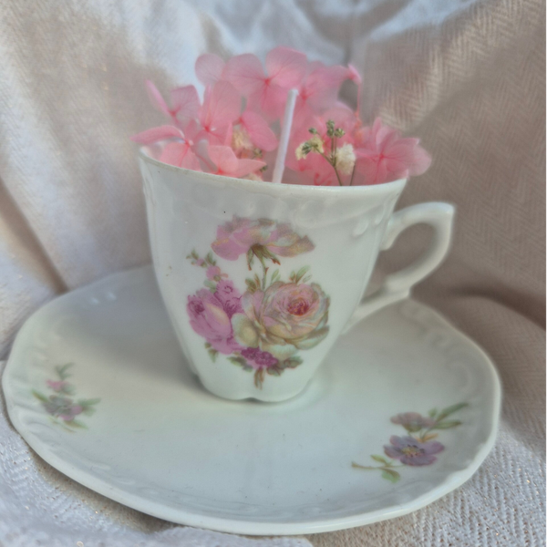 Bougie tasse vintage