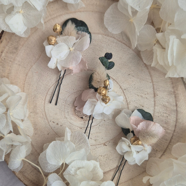 Pics à chignon fleuris Jade