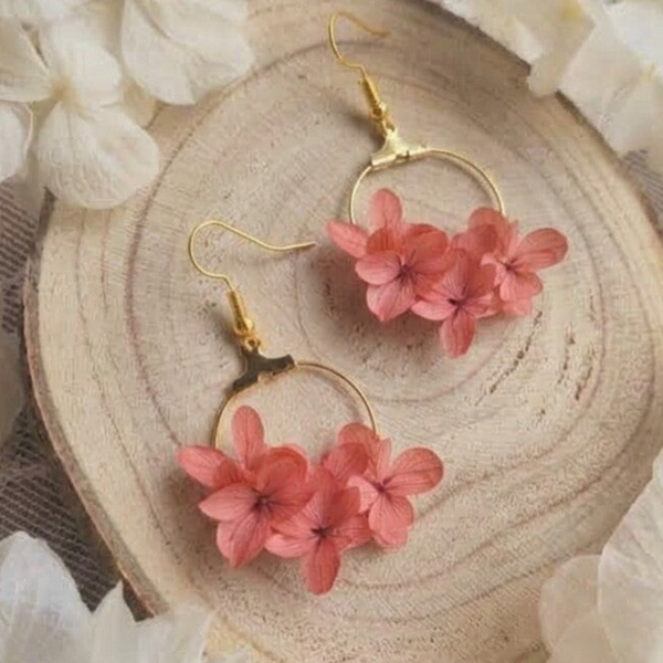 Boucles fleuries Lola roses