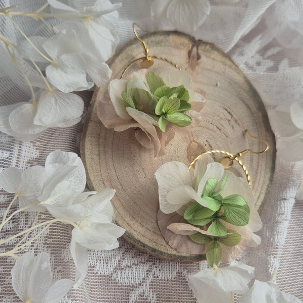 Boucles d'oreilles fleuries