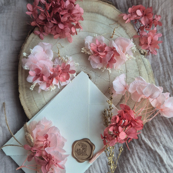 Boucles fleurs stabilisées