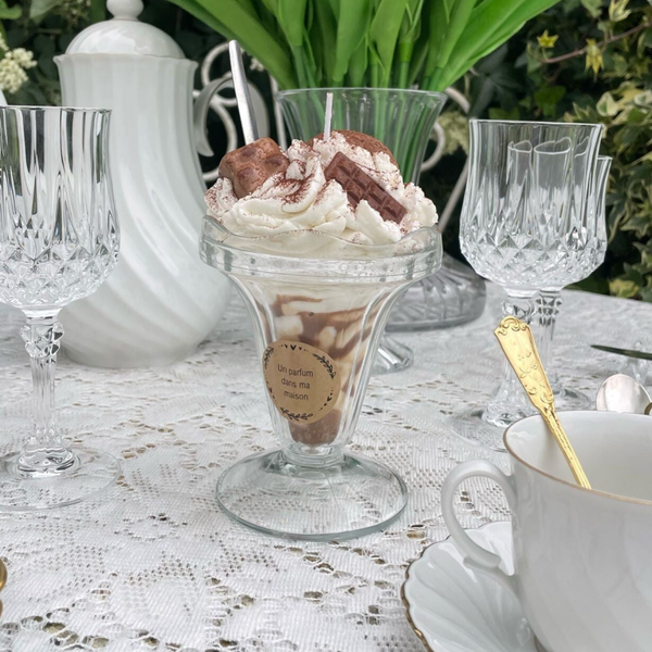 Bougie glace au chocolat