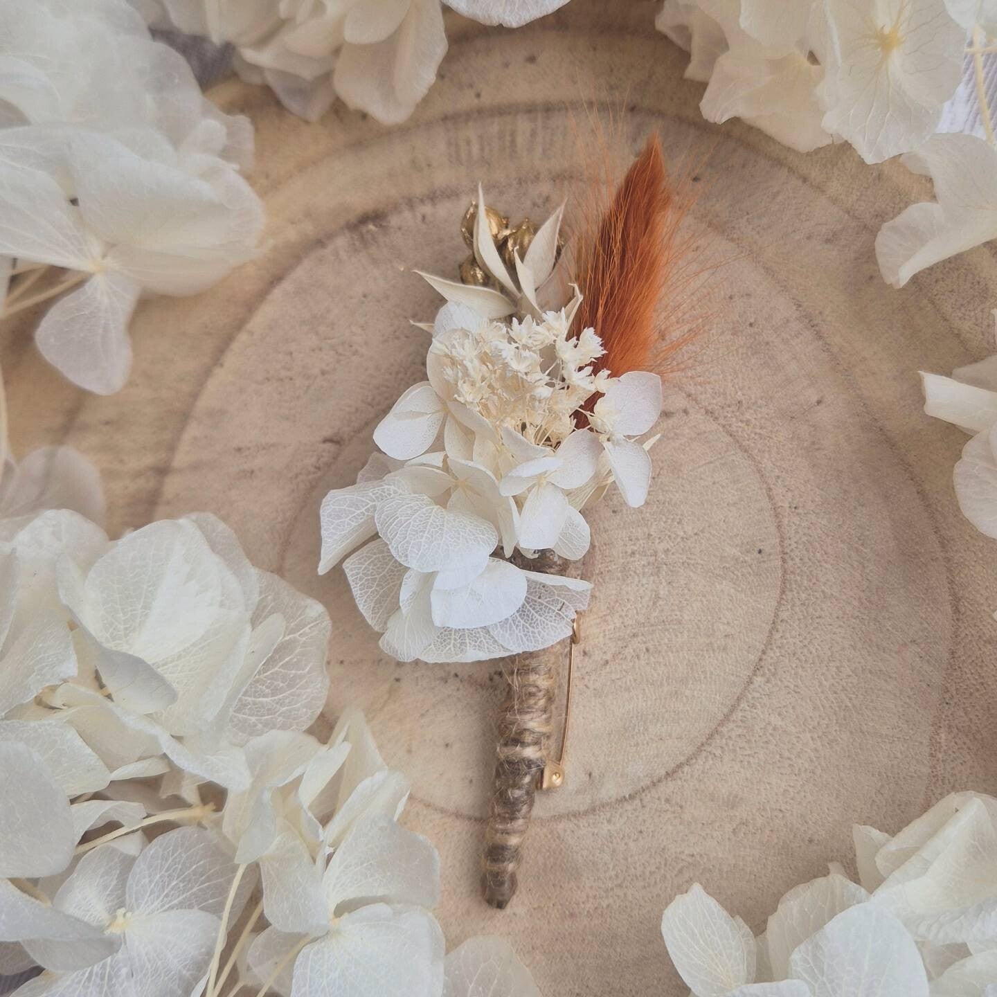 Boutonnière fleurie automne