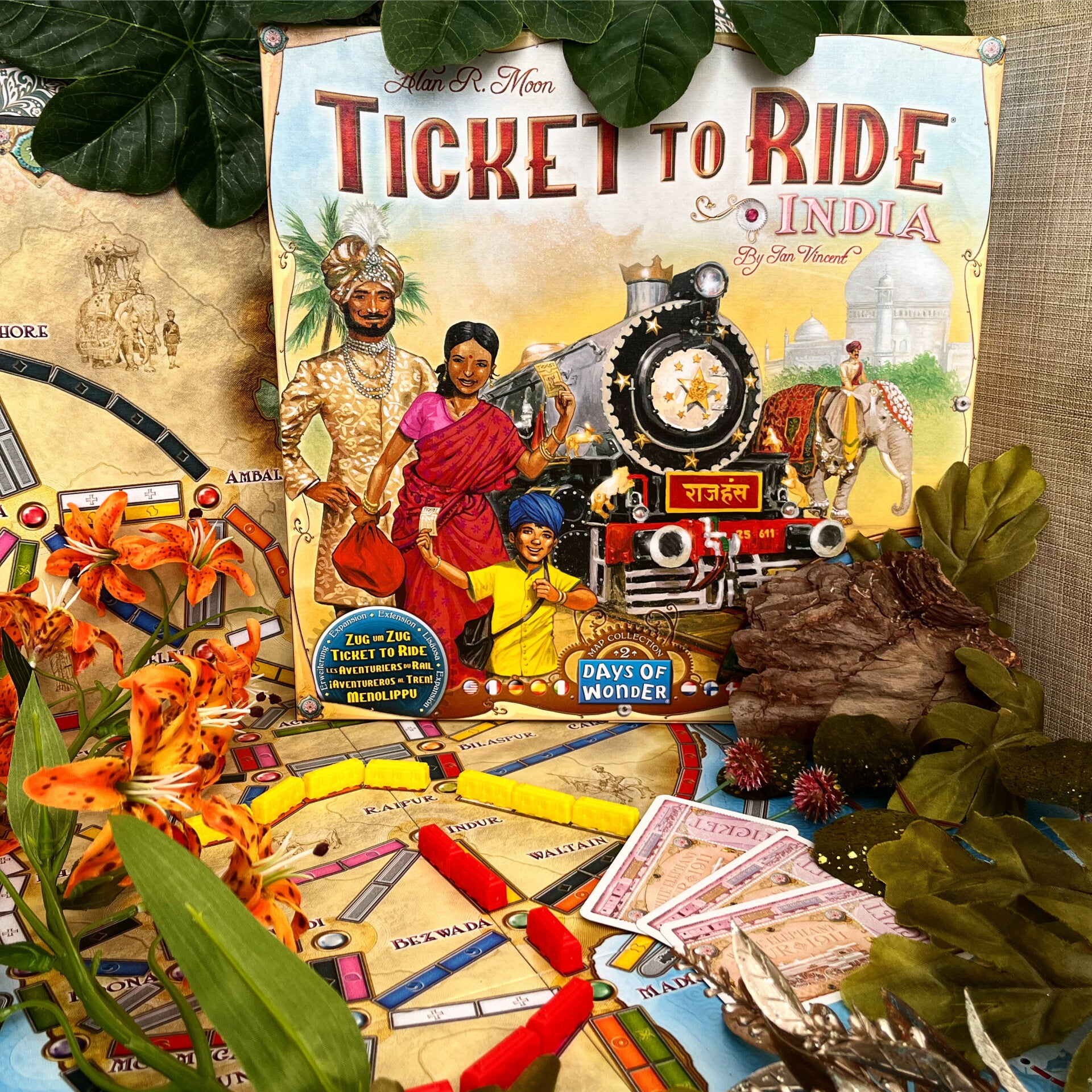 Ticket to Ride India & Zwitserland - Uitbreiding