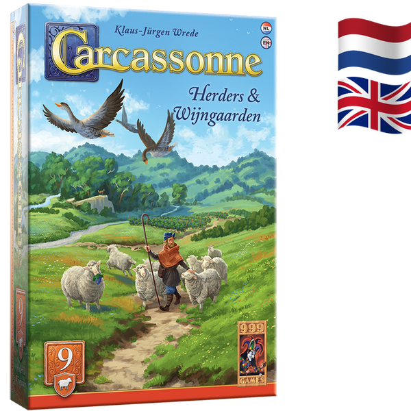 Carcassonne: Herders & Wijngaarden Uitbreiding 9 - Bordspel