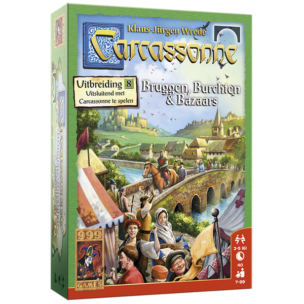 Carcassonne: Bruggen, Burchten en Bazaars Uitbreiding - Bordspel