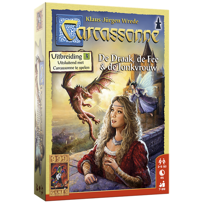 Carcassonne: De Draak, de Fee en de Jonkvrouw Uitbreiding - Bordspel