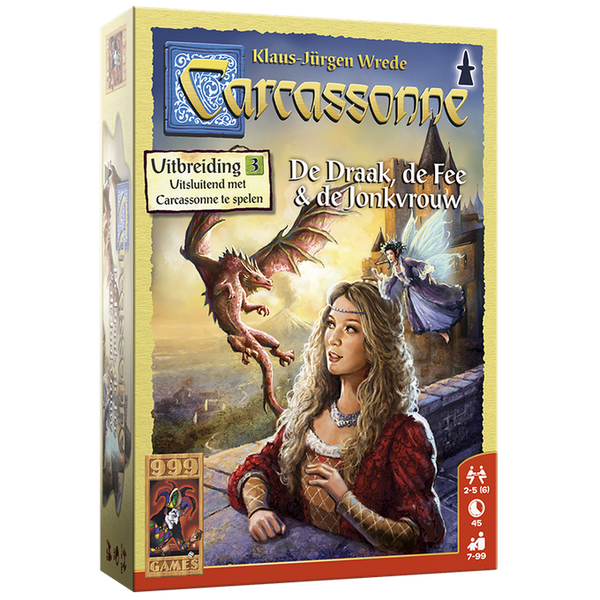 Carcassonne: De Draak, de Fee en de Jonkvrouw Uitbreiding - Bordspel