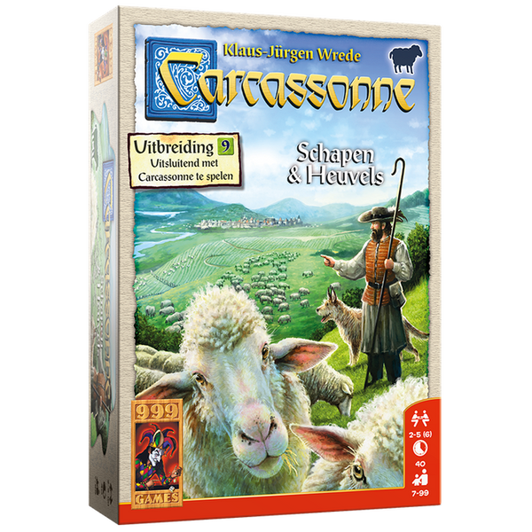Carcassonne: Schapen & Heuvels Uitbreiding - Bordspel