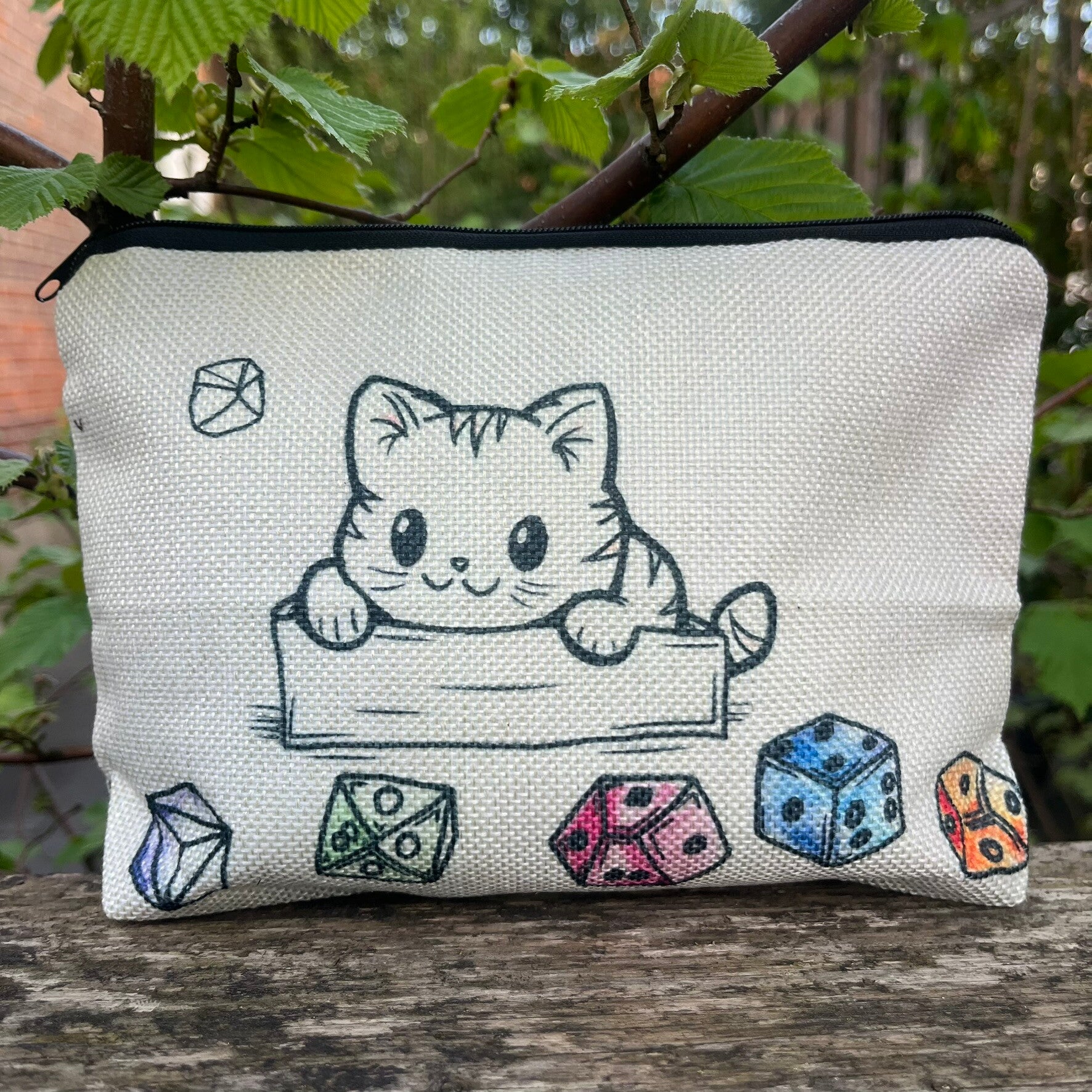 Etui Dobbelsteen - Cute Cat with Dice