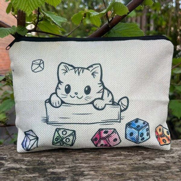 Etui Dobbelsteen - Cute Cat with Dice