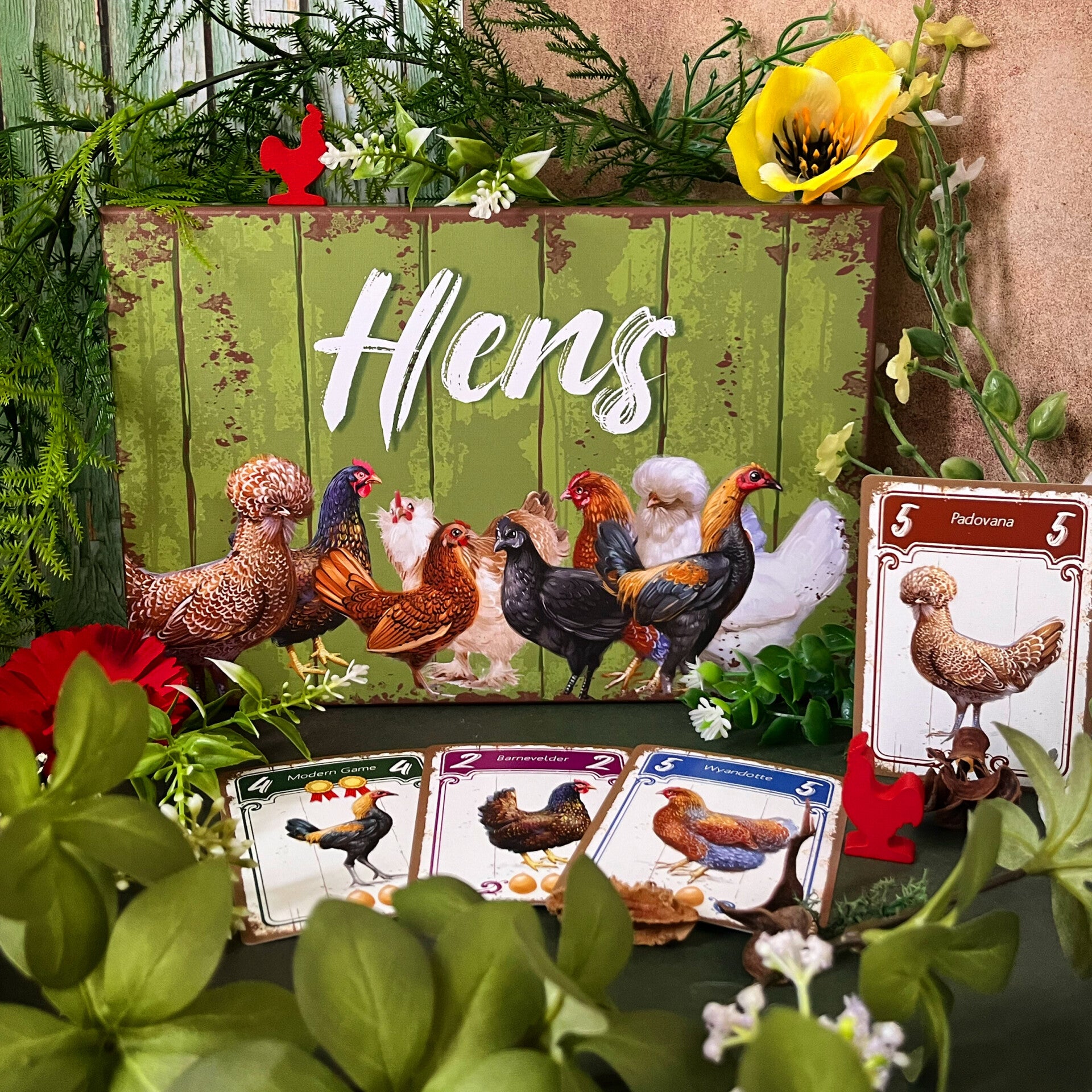 Hens - Bouw het perfecte kippenhof - Kaartspel