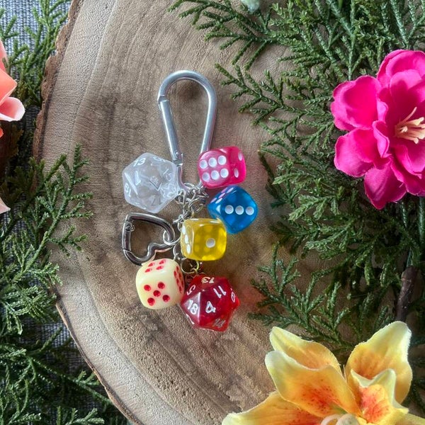 Sleutelhanger Dobbelsteen - Colorful Heart