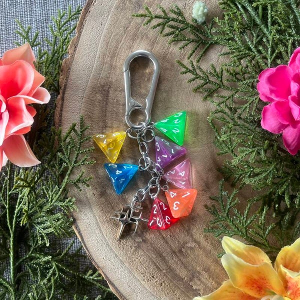 Sleutelhanger Dobbelsteen - Rainbow