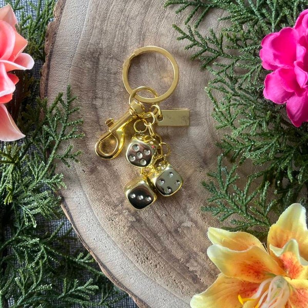 Sleutelhanger Dobbelsteen - Golden Dream