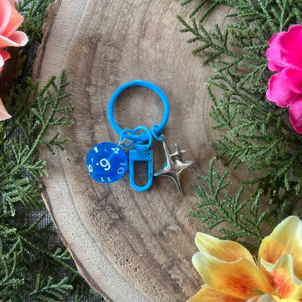 Sleutelhanger Dobbelsteen - Sweet Blue