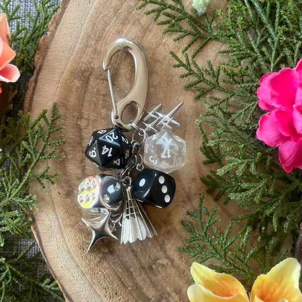 Sleutelhanger Dobbelsteen - Black