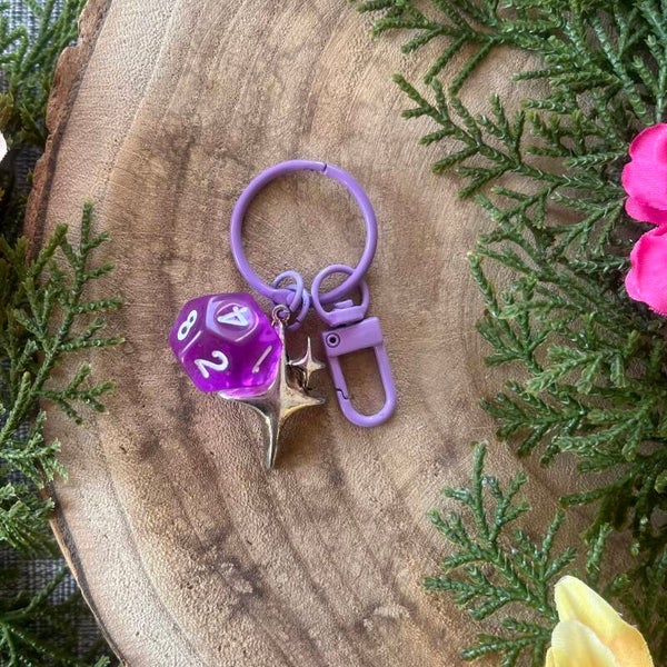 Sleutelhanger Dobbelsteen - Sweet Purple