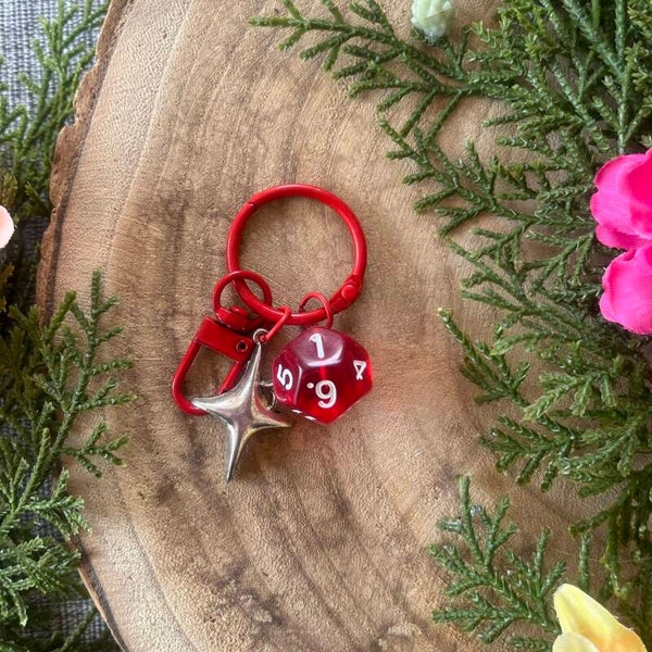 Sleutelhanger Dobbelsteen - Sweet Red