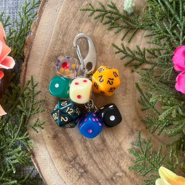 Sleutelhanger Dobbelsteen - Retro Style