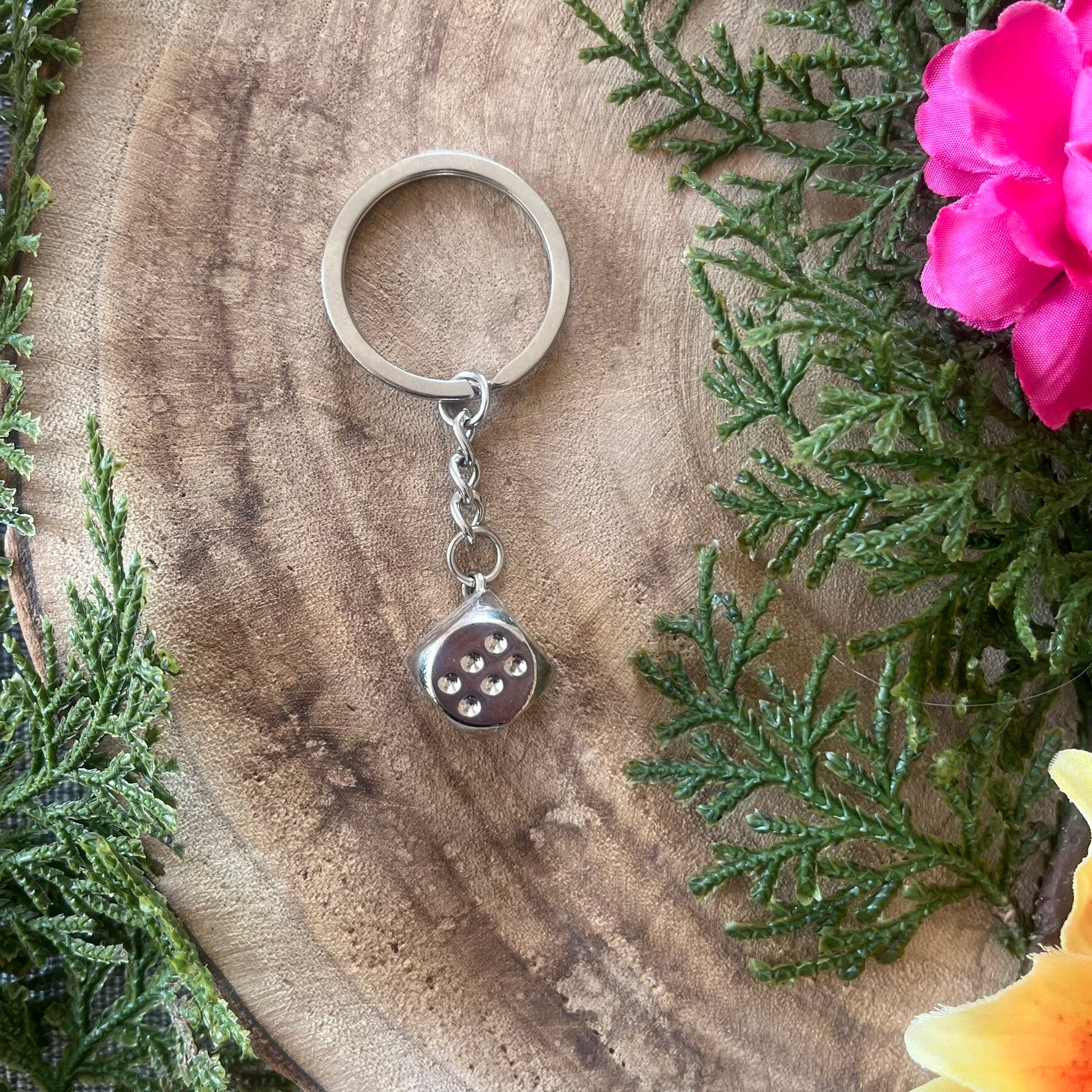 Sleutelhanger Dobbelsteen - OneDice x Silver