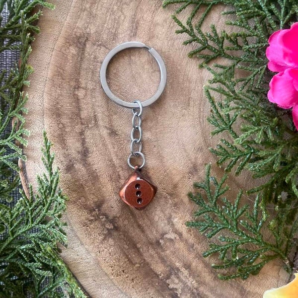 Sleutelhanger Dobbelsteen - OneDice x Brons