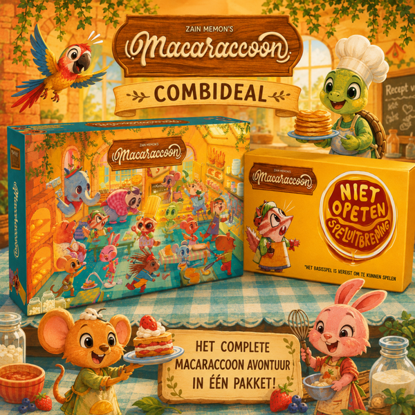 Combi-deal: Macaraccoon & Niet Opeten Speluitbreiding