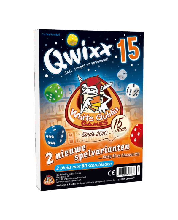 Qwixx Scoreblokken: 15 jaar