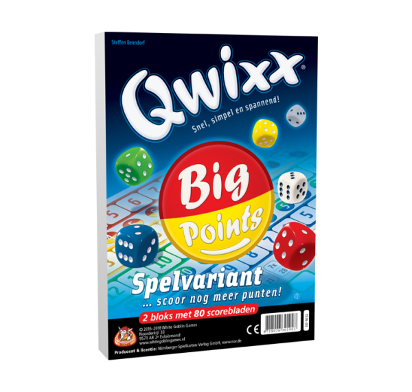 Qwixx Scoreblokken: Big Points