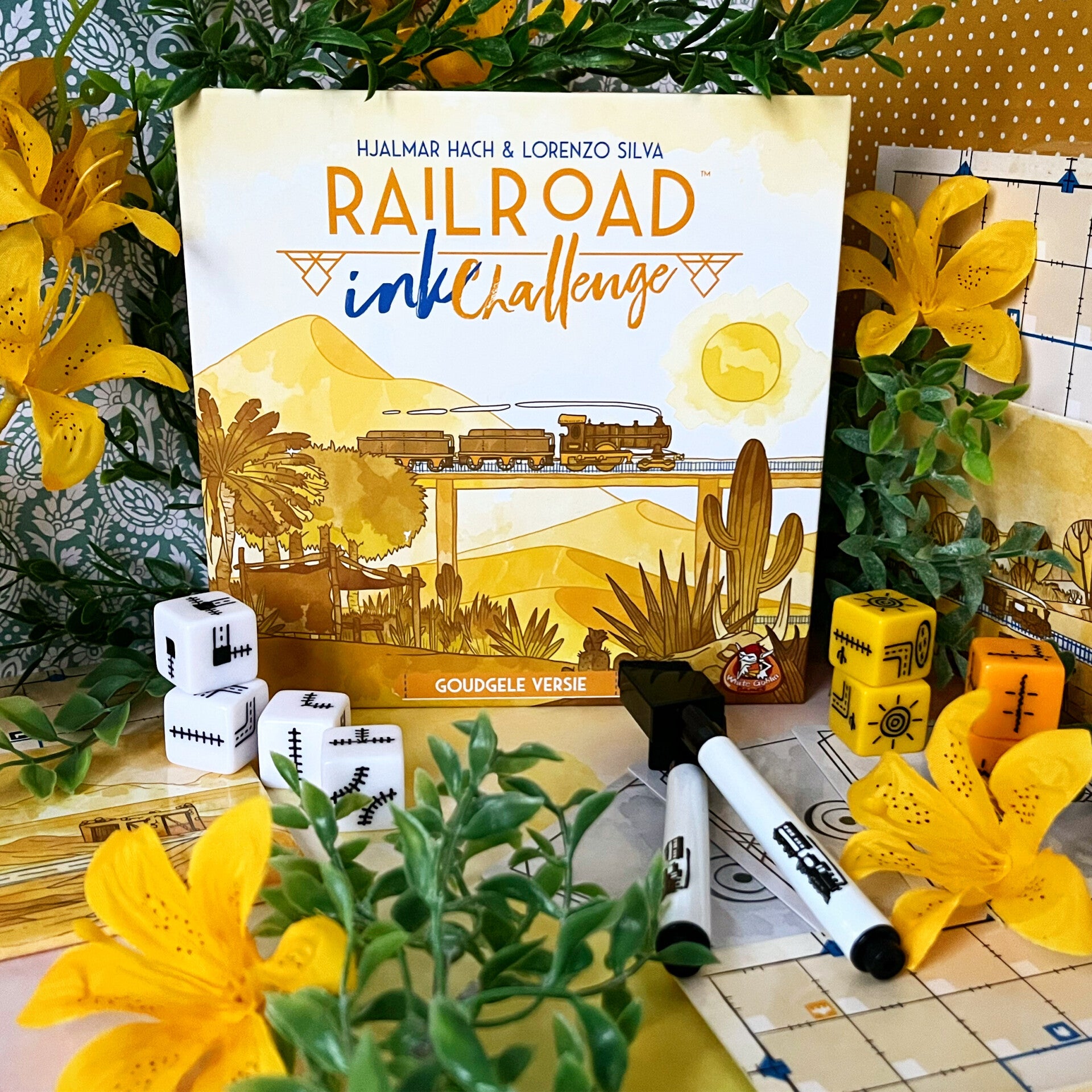 Railroad Ink (Goudgele versie) - Dobbelspel