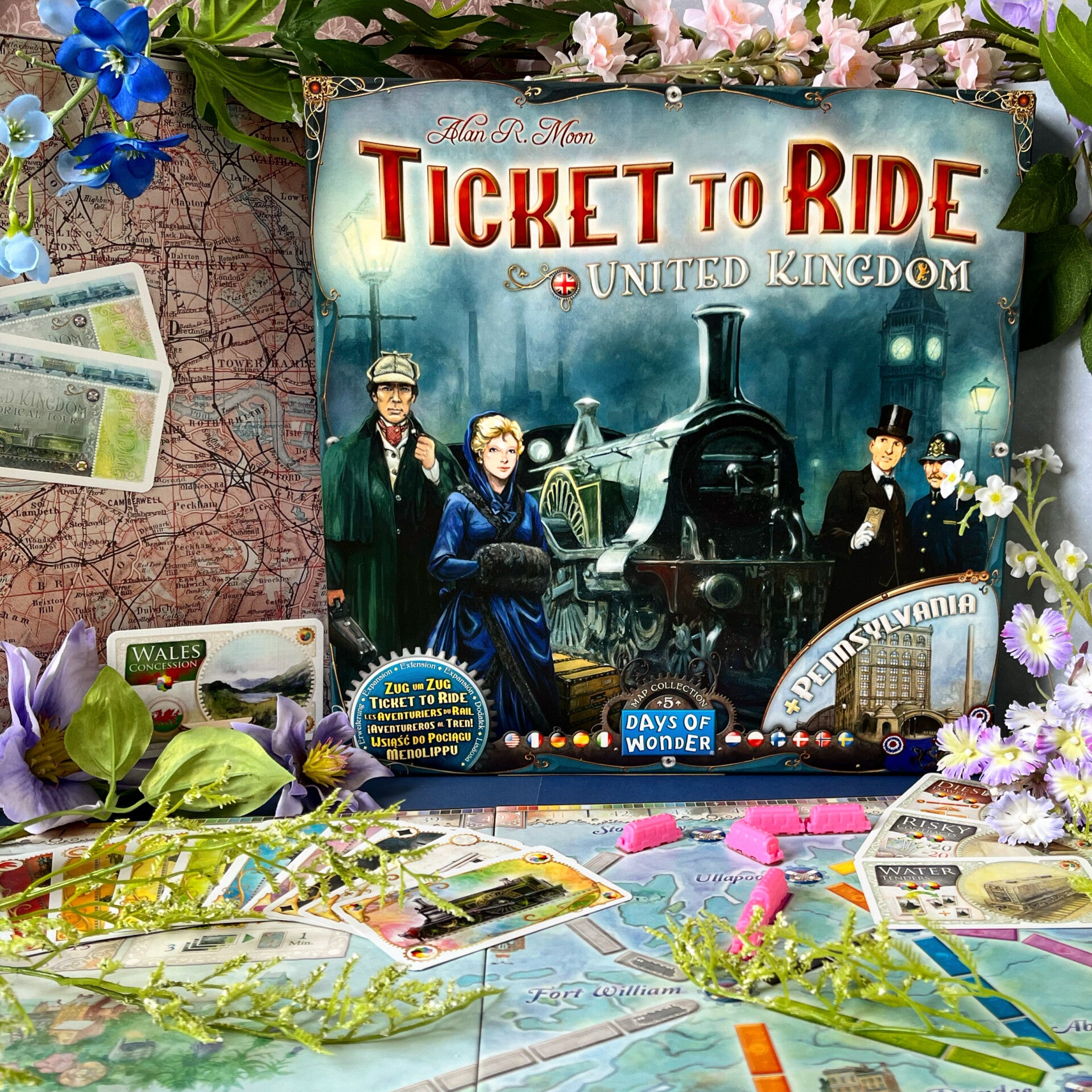 Ticket to Ride UK & Pennsylvania - Uitbreiding