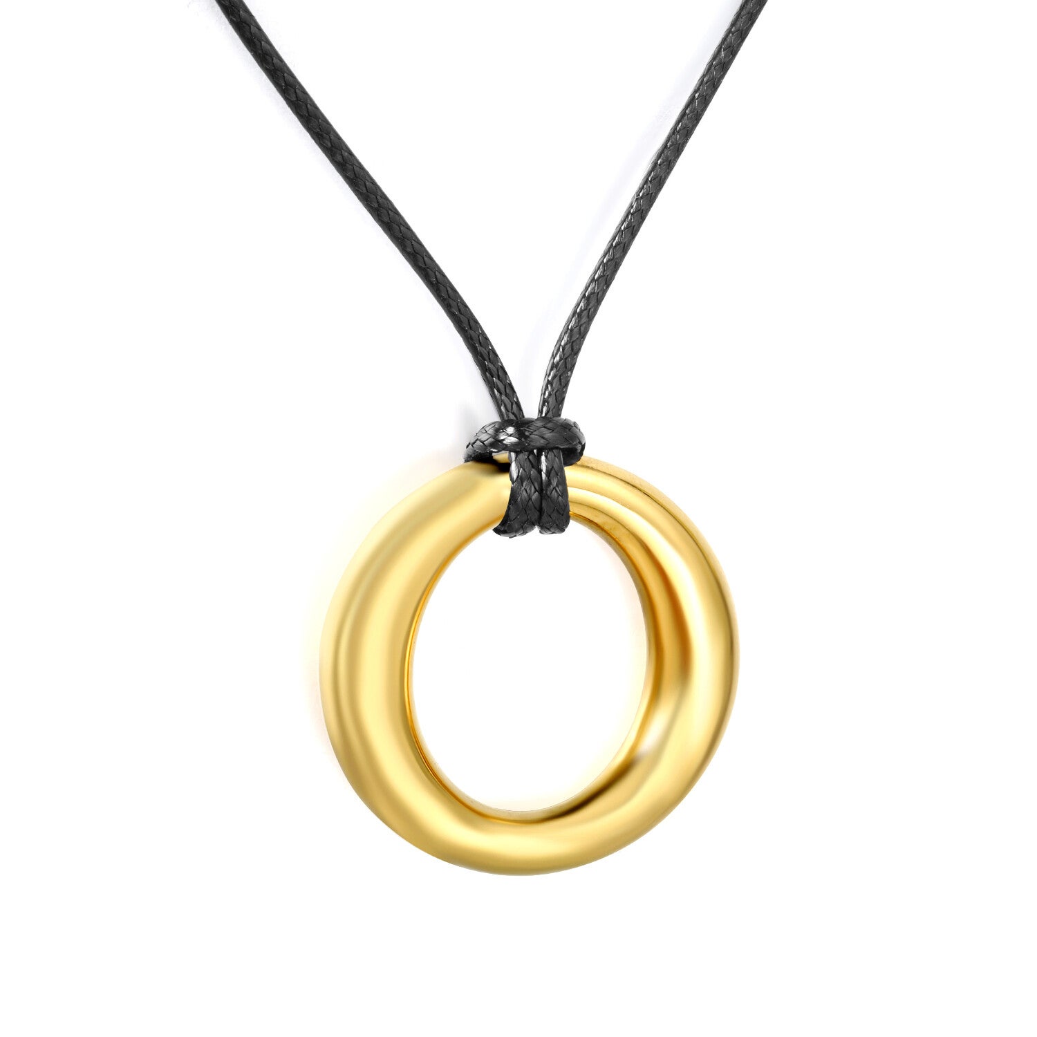 Ketting zwart met goud detail