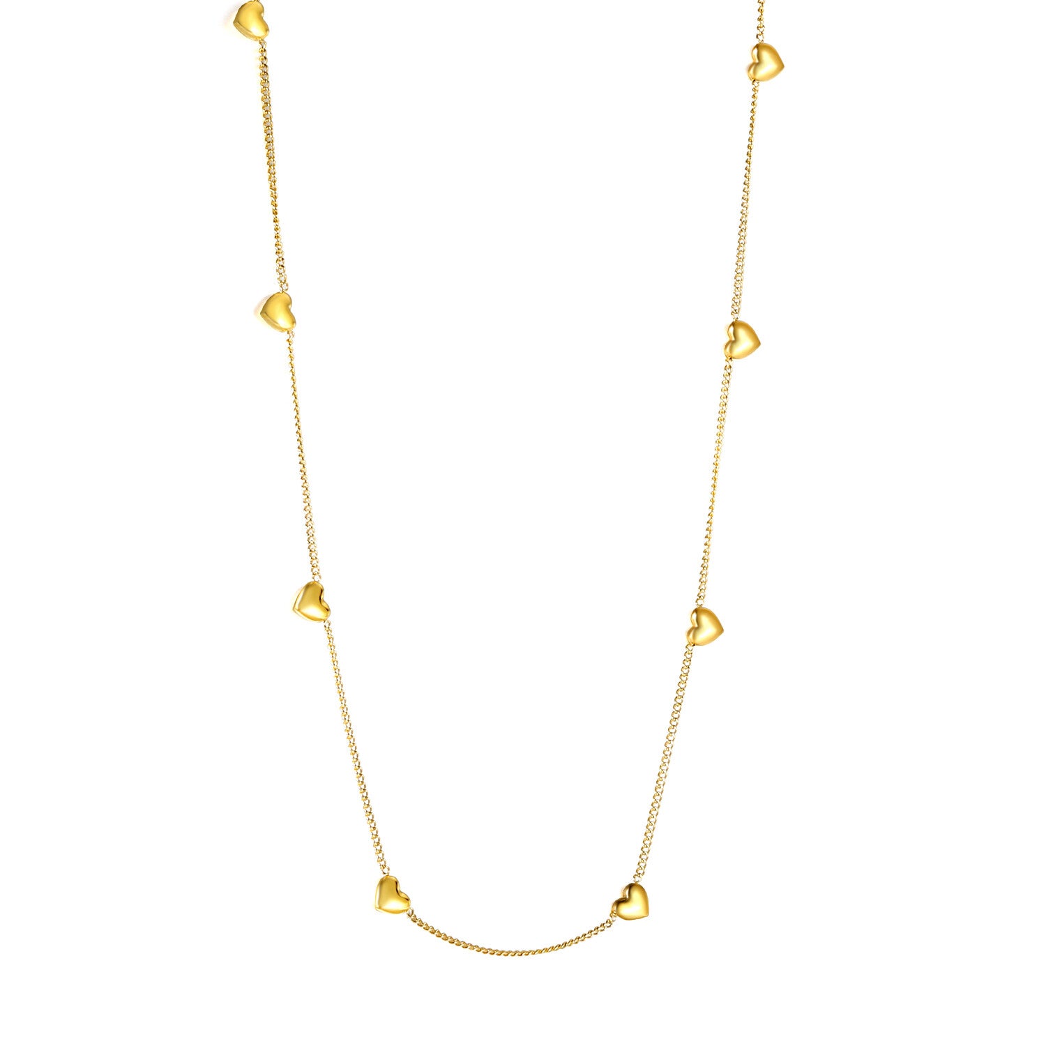 Hartjes ketting goud