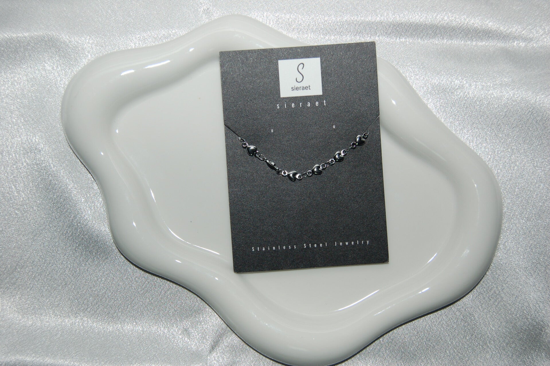 Hartjes armband zilver