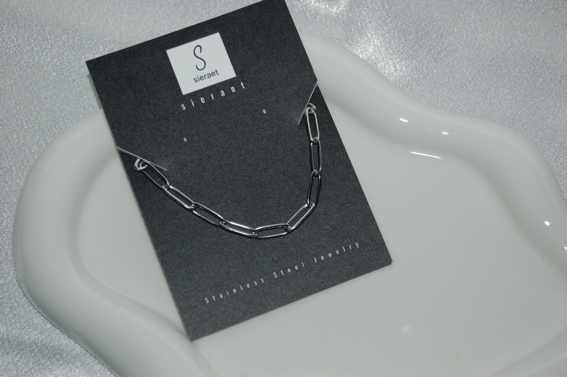 Schakel ketting zilver