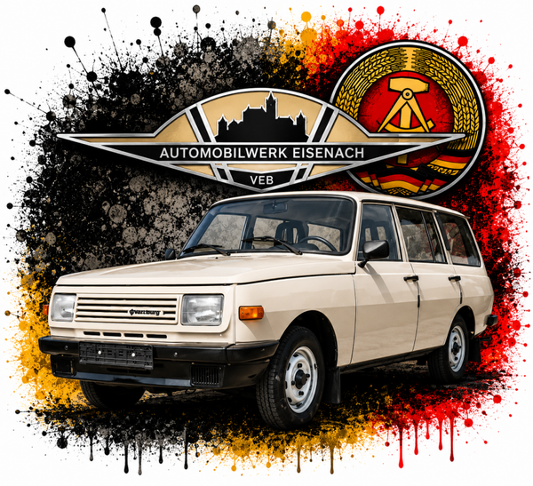 Motiv Wartburg Kombi DDR Logo