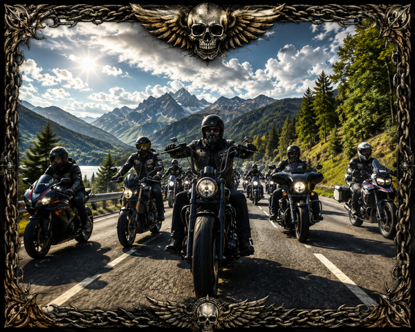 Motiv Biker Ausfahrt