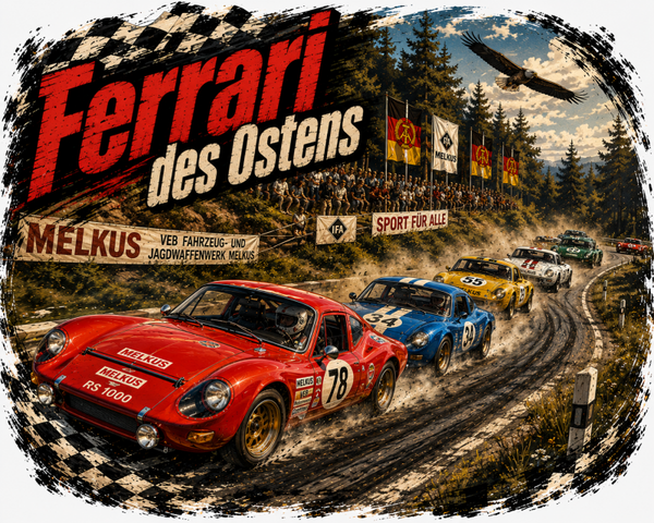 Motiv Melkus Ferrari des Ostens Waldstrecke