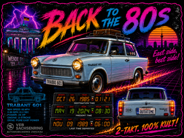Motiv Back to the 80s Trabant