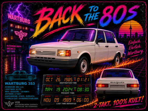 Motiv Back to the 80s Wartburg