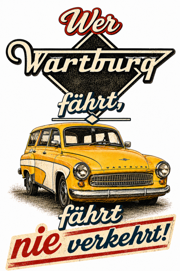 Motiv Wer Wartburg fährt.......