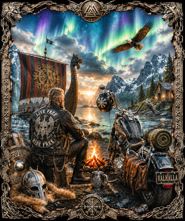 Motiv Biker Viking