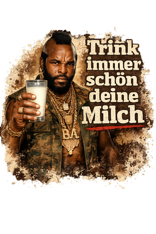 Motiv Trink immer schön deine Milch