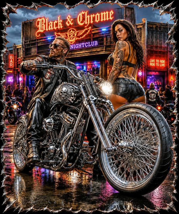 Motiv Biker Knackarsch
