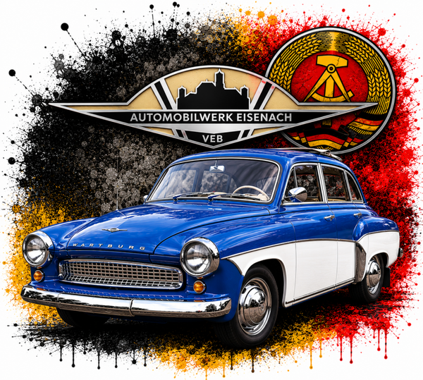Motiv Wartburg Blau VEB