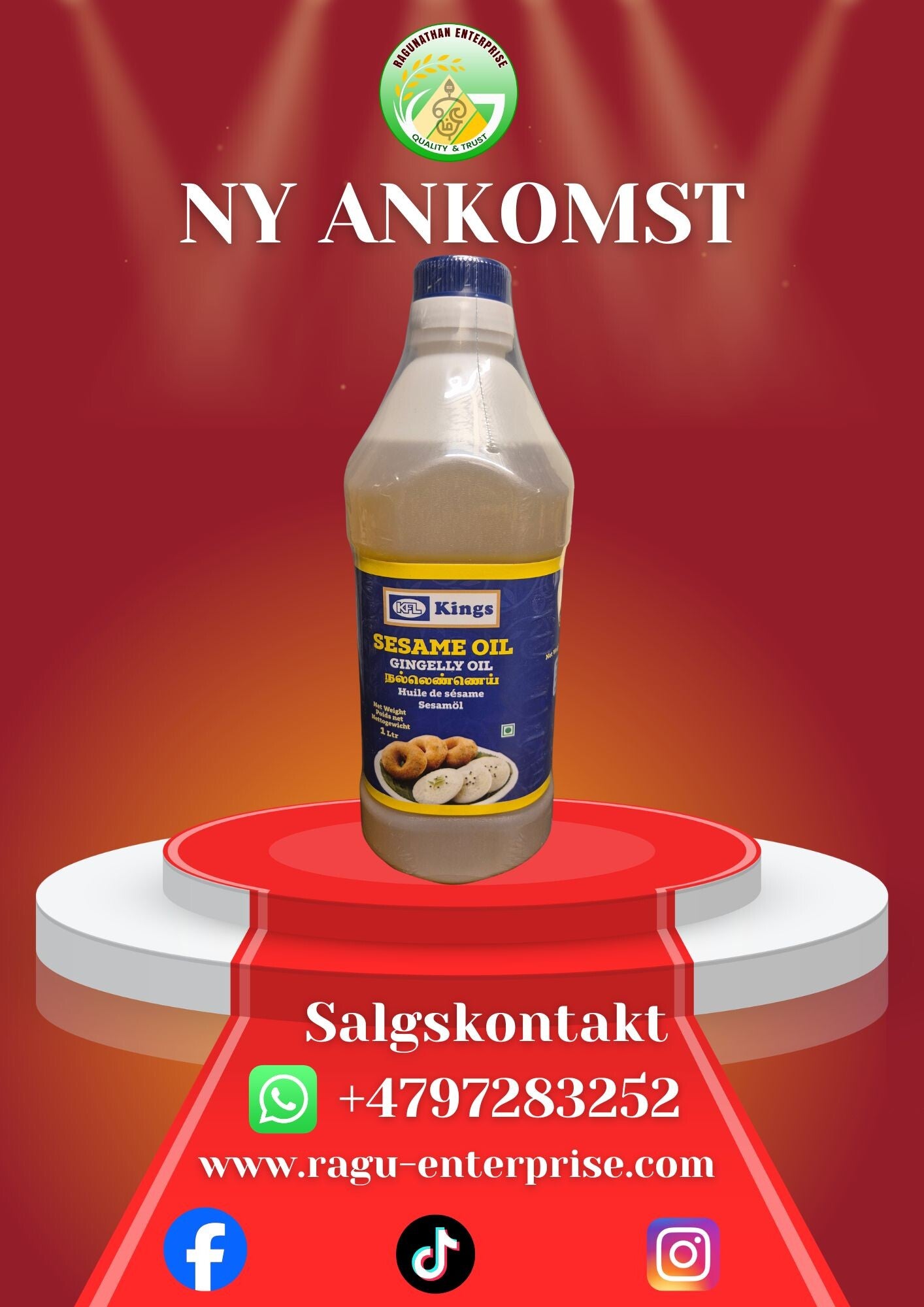 Sesame Oil 1L x 10