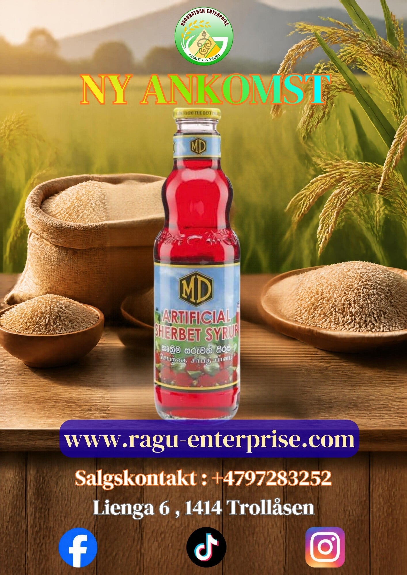 Sherbet Syrup 750ml x 12