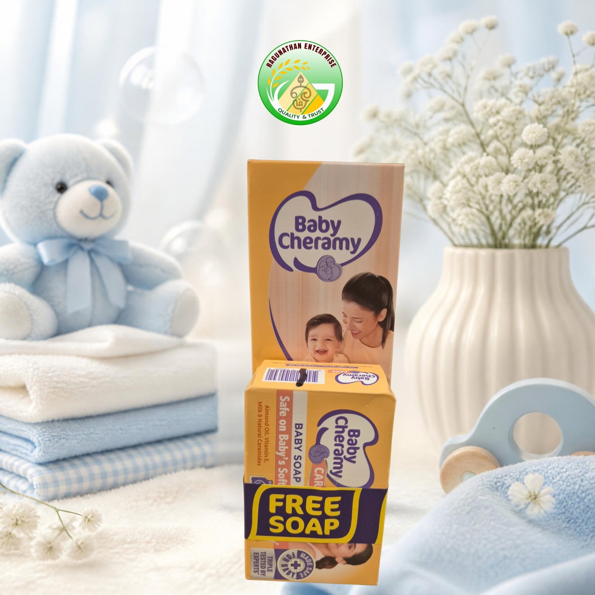 Baby Cheramy Cologne med free soap 200ml x 12