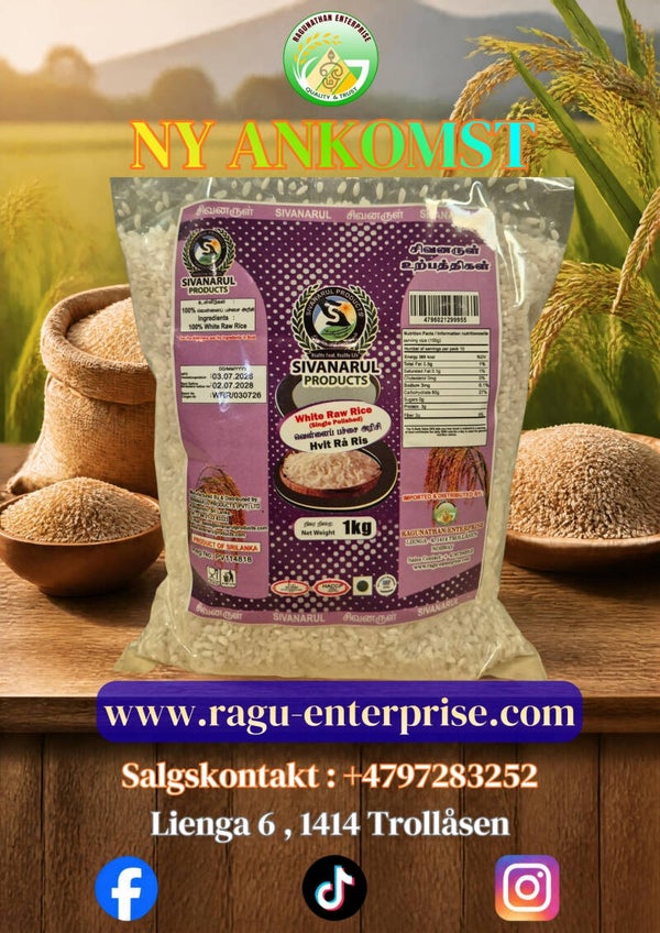 White Raw Rice 1kg SP x 20
